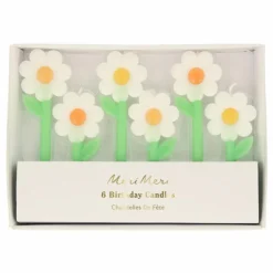 Bougies Marguerite - set de 6