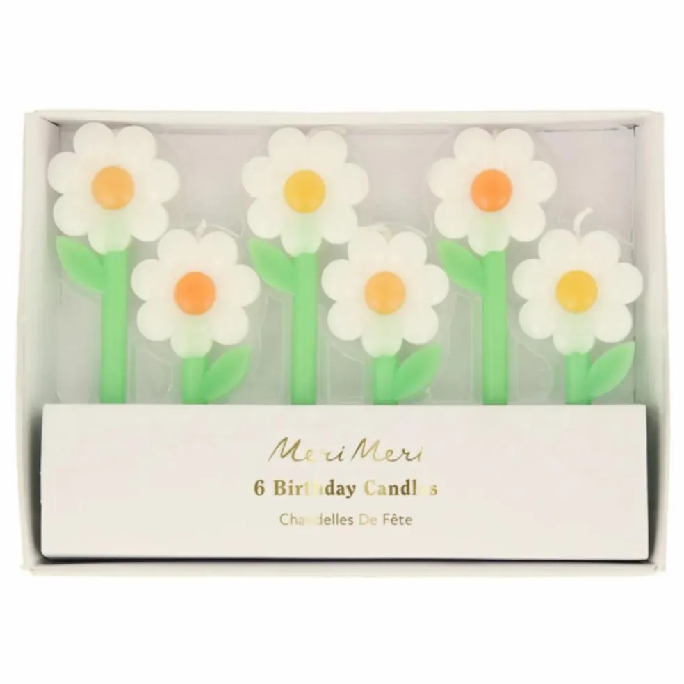 Bougies Marguerite - set de 6