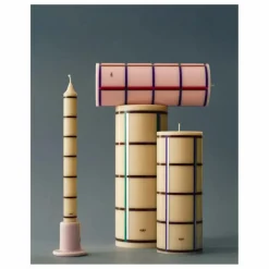 Bougies Pattern - Set de 4 | Vert