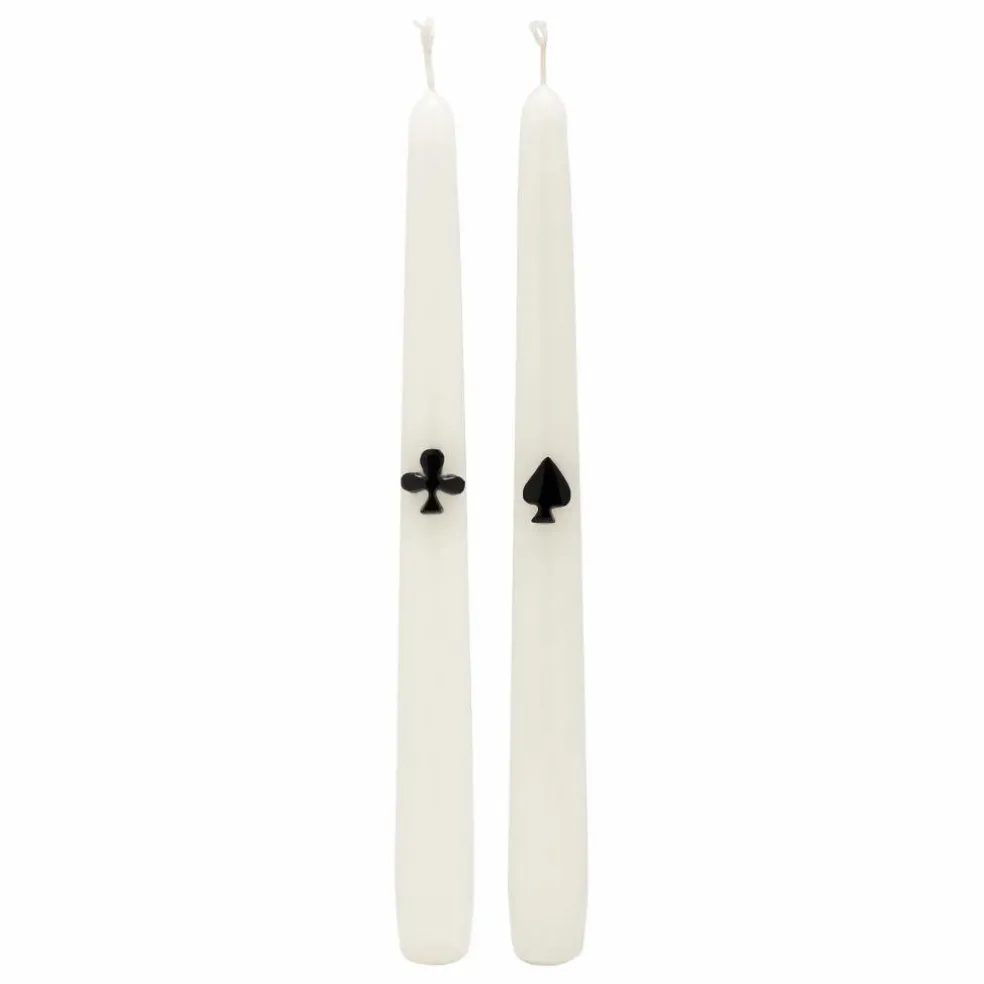 Bougies Play Your Cards - Set de 2 | Noir