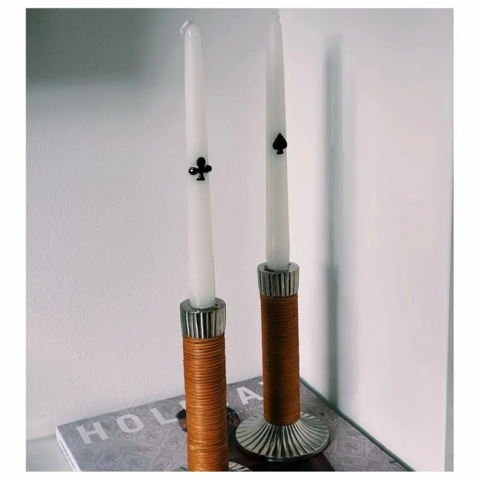 Bougies Play Your Cards - Set de 2 | Noir