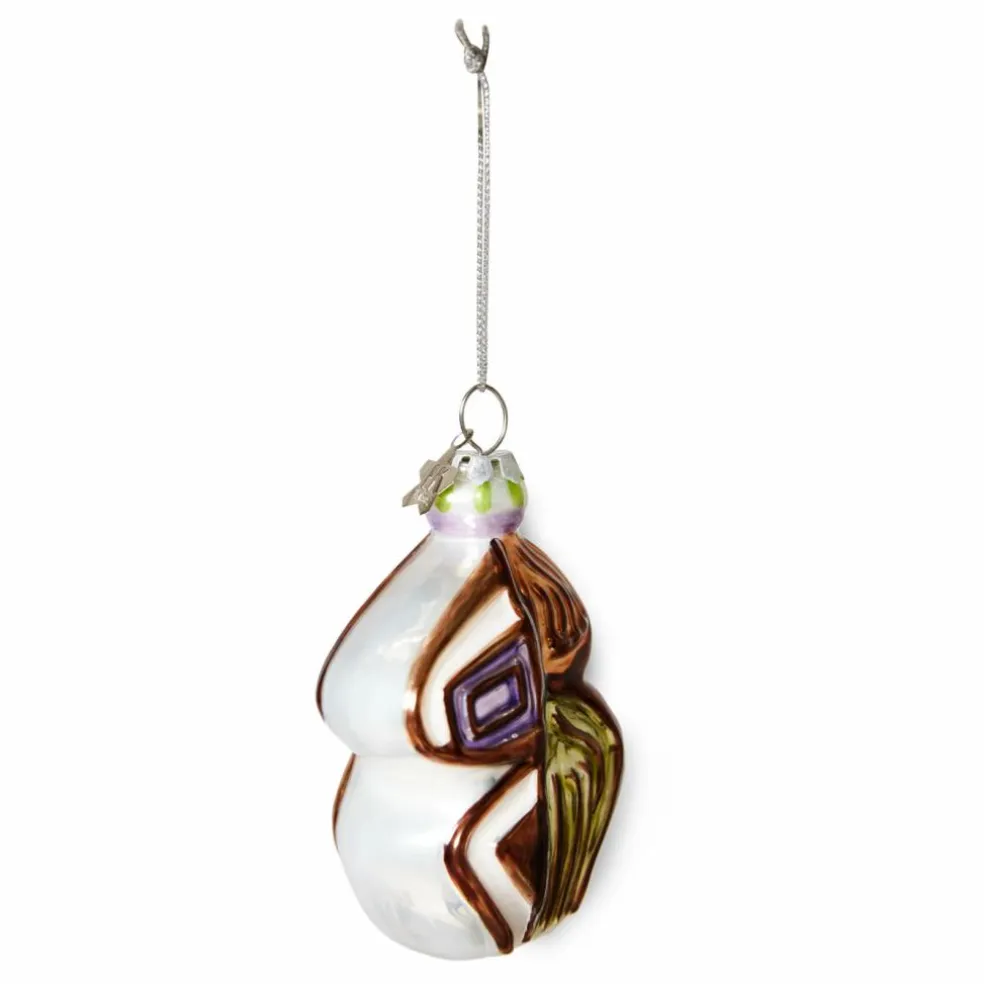 Boule de Noël anatomic ovale en verre