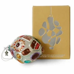 Boule de Noël bijoux ovale en verre