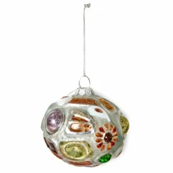 Boule de Noël bijoux ronde en verre
