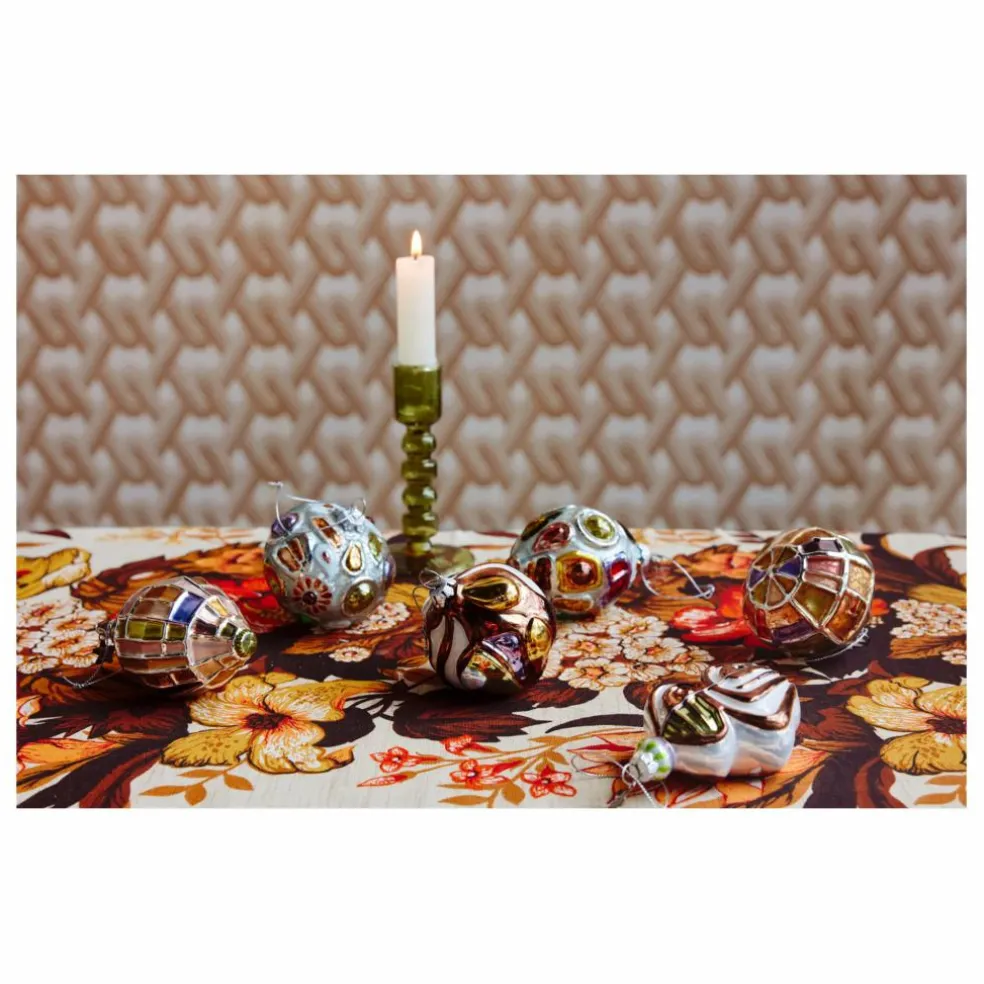 Boule de Noël bijoux ronde en verre