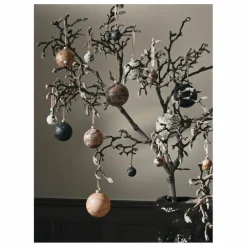 Boule de Noël effet marbré - Set de 4