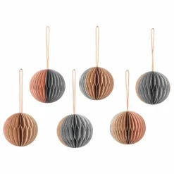 Boule de Noël en papier FSC - Set de 6