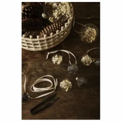 Boule de noël Flora en verre - Set de 4 | Prune