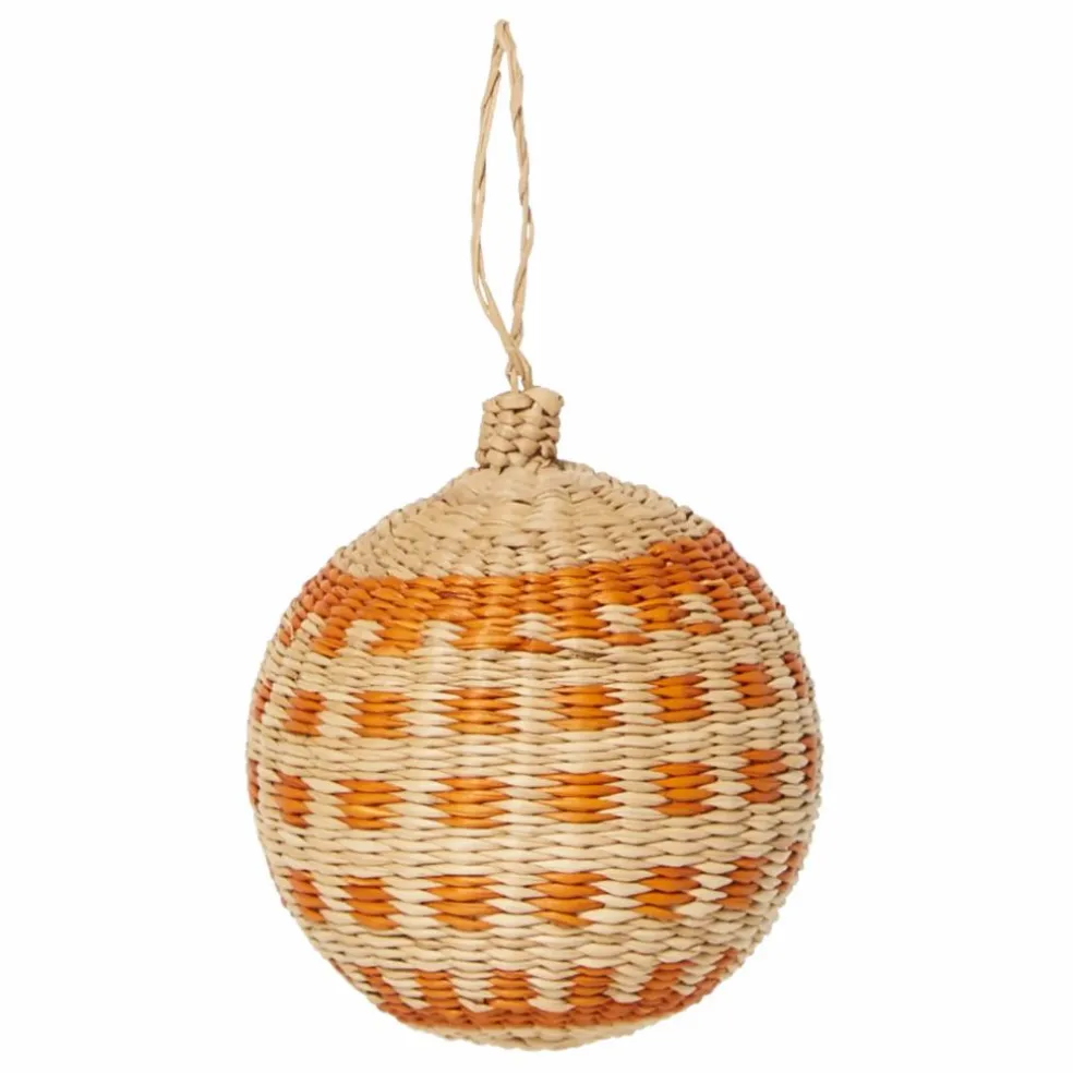 Boule de noël Jipi en rotin