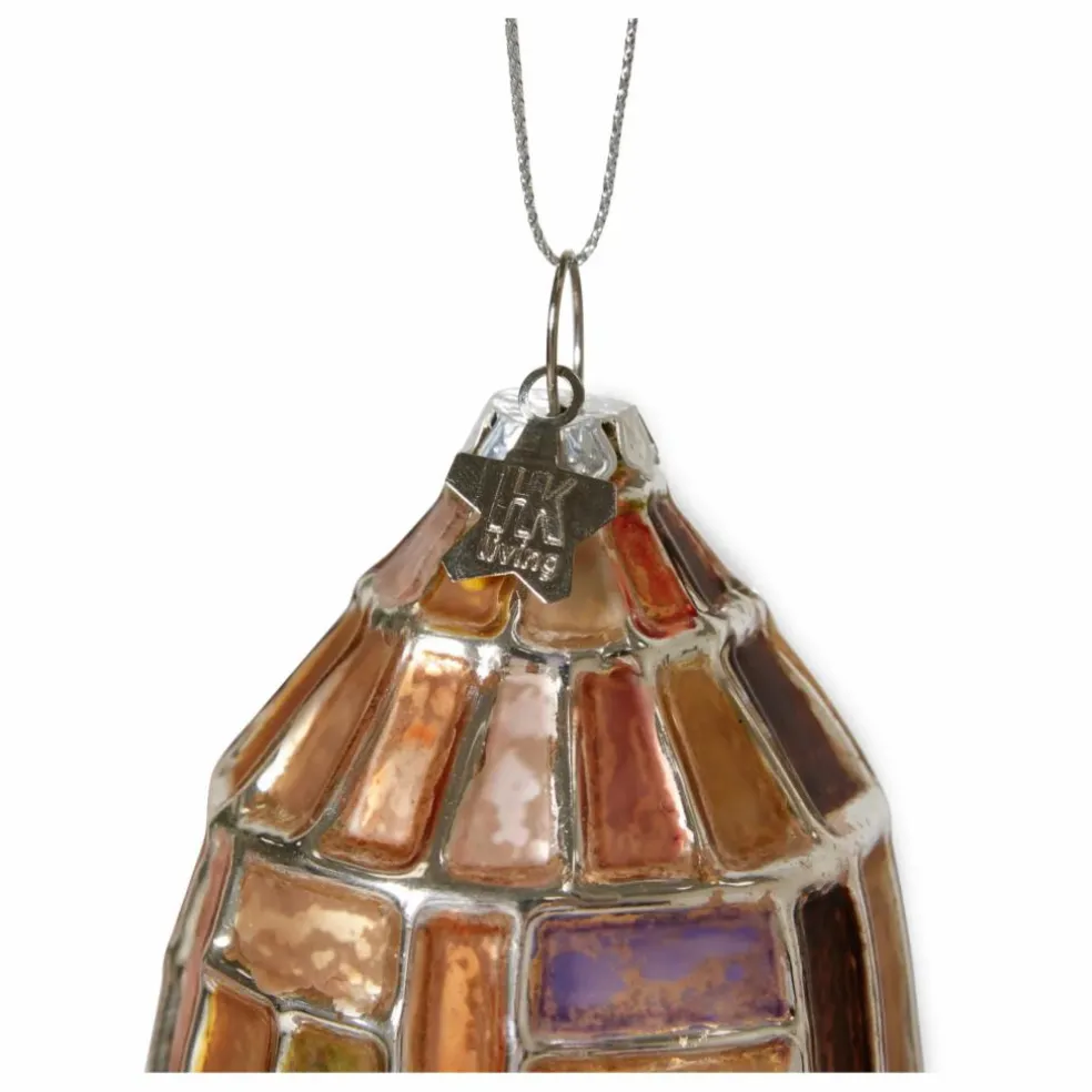 Boule de Noël ovale en verre