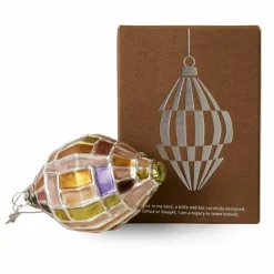 Boule de Noël ovale en verre