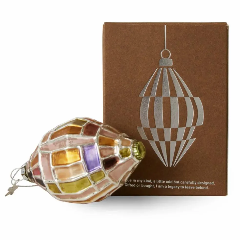 Boule de Noël ovale en verre