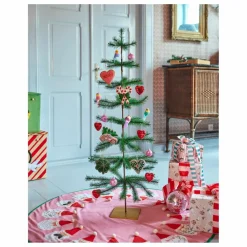 Boule de Noël Voiture et Sapin | Rouge