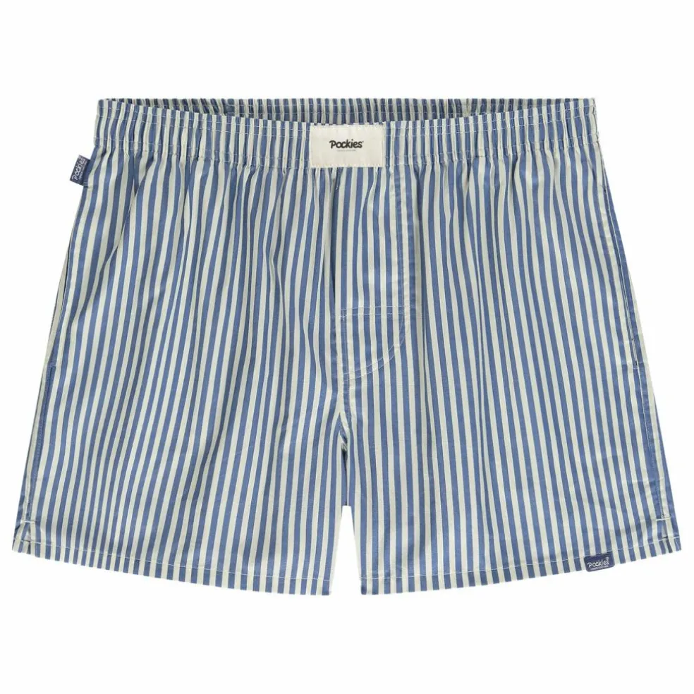 Boxers Boyfriend Rayés | Bleu