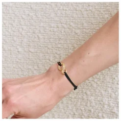 Bracelet Cordon Mini-Infini | Noir
