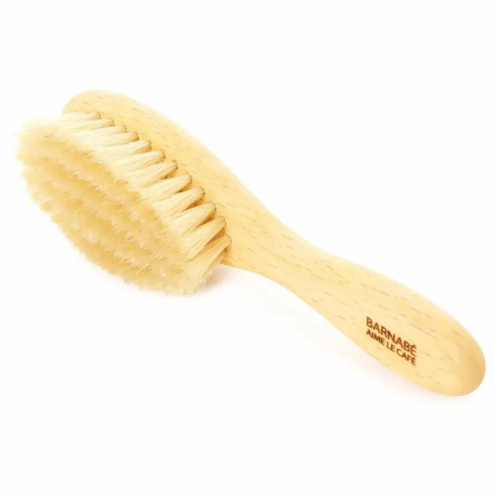 Brosse à cheveux hérisson en hêtre et poils de soie
