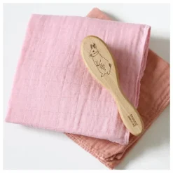 Brosse à cheveux oiseau en hêtre et poils de soie