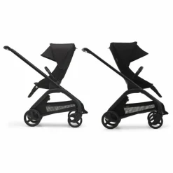 Bugaboo Dragonfly Poussette citadine complète châssis noir | Taupe