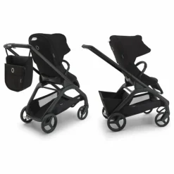 Bugaboo Dragonfly Poussette citadine complète châssis noir | Taupe