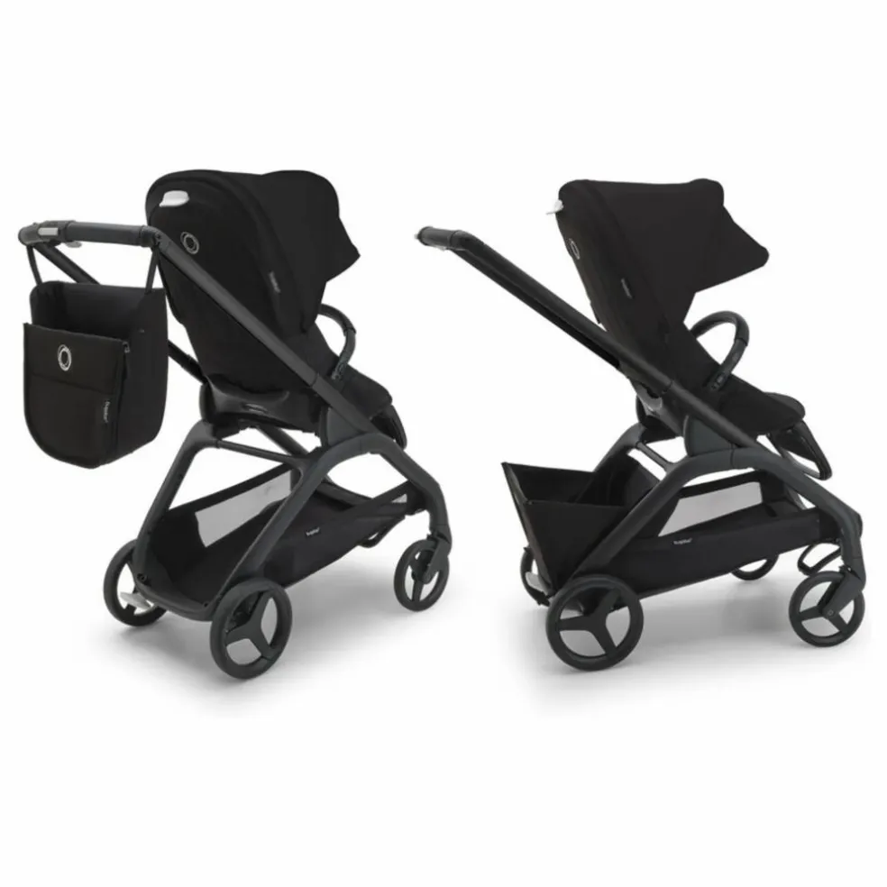 Bugaboo Dragonfly Poussette citadine complète châssis noir | Taupe