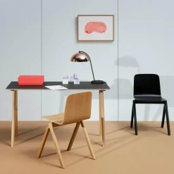 Bureau CPH 90, chêne, revêtement gris, Ronan et Erwann Bouroullec | Gris