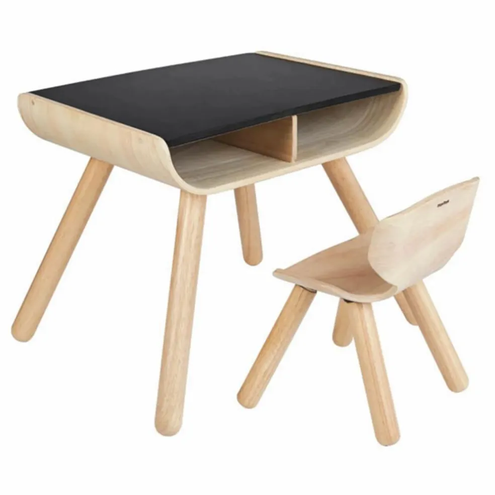 Bureau pour enfant - Plateau noir en planwood