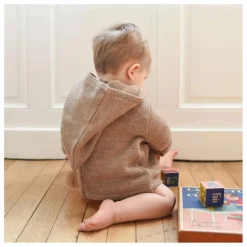 Burnou Laine Tricoté Anatole | Beige