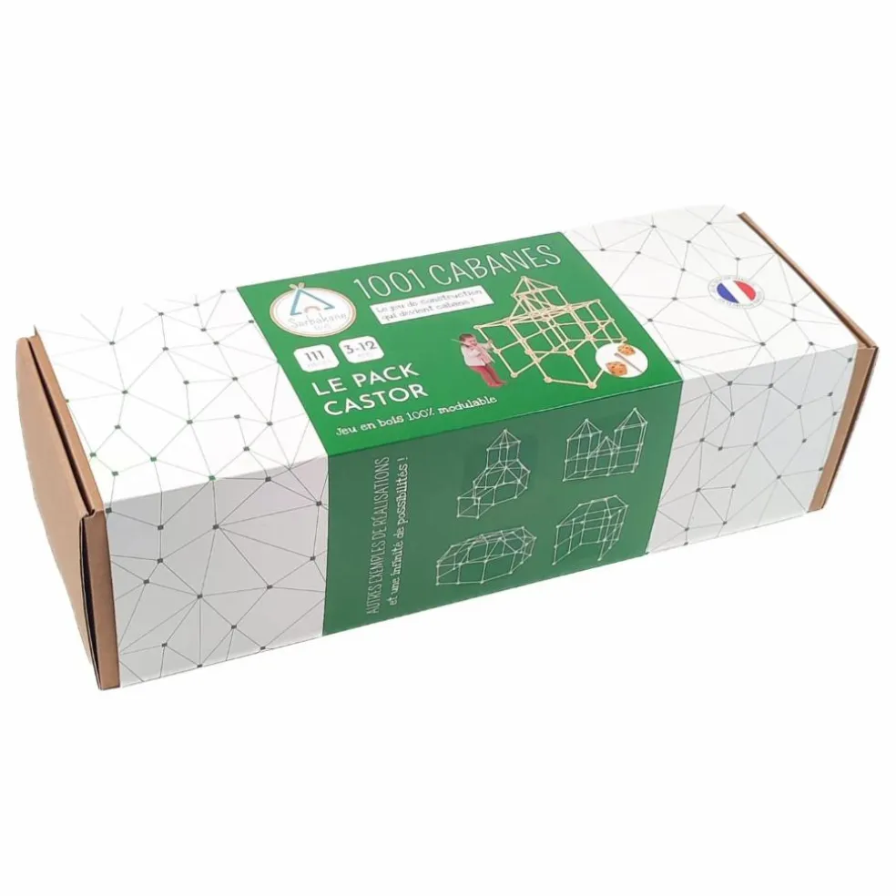 Cabane à construire - Pack Castor - 111 pièces