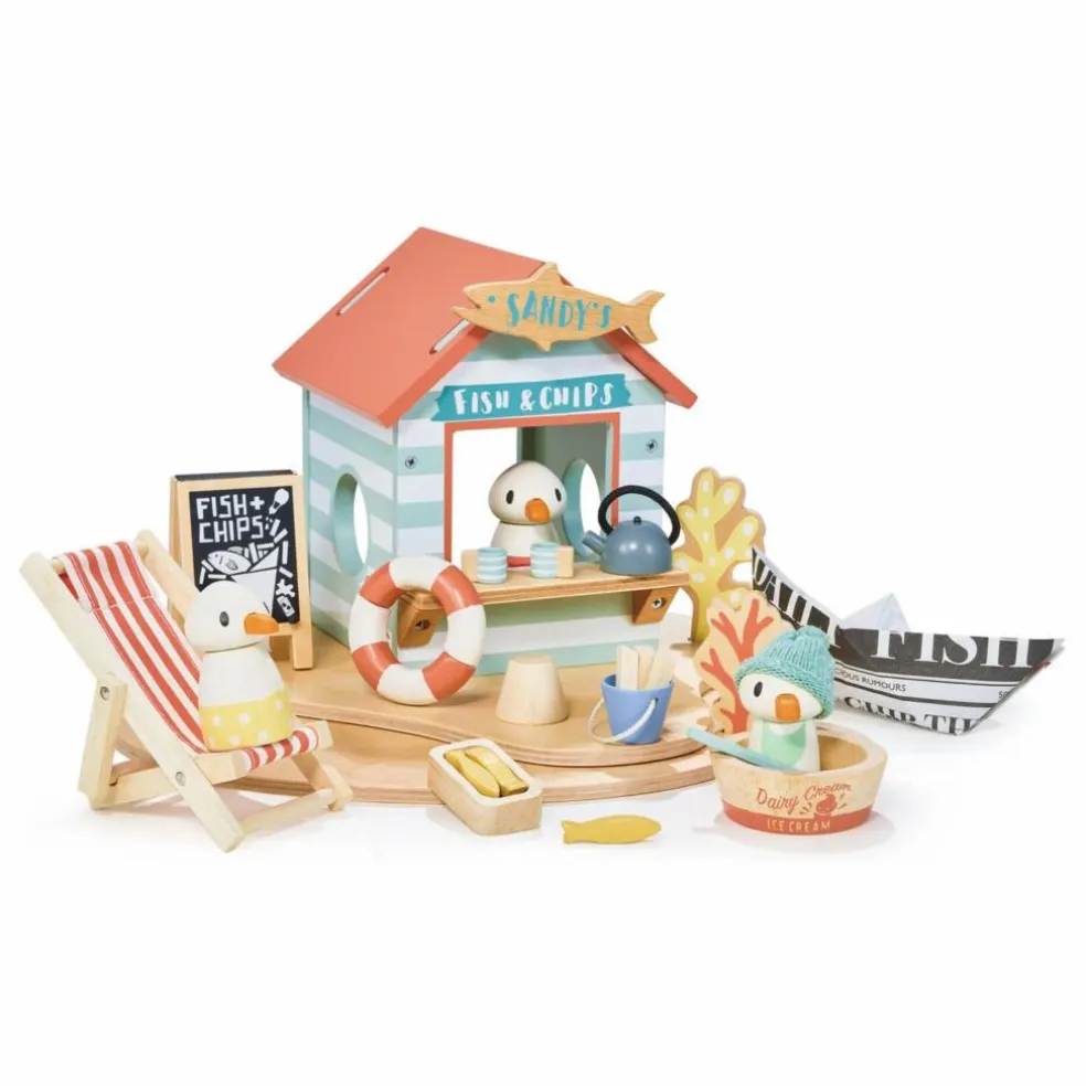 Cabane de plage de Sandy en bois