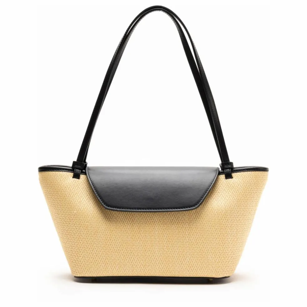 Cabas Courrier Raphia et Cuir | Naturel