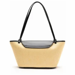 Cabas Courrier Raphia et Cuir | Naturel