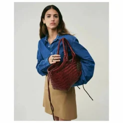 Cabas Crudelia Cuir | Rouge foncé