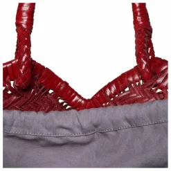 Cabas Crudelia Cuir | Rouge foncé