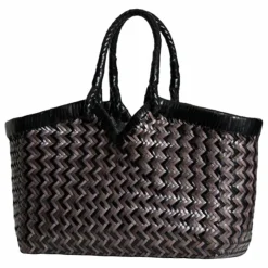 Cabas Crudelia Zig Zag Cuir | Gris