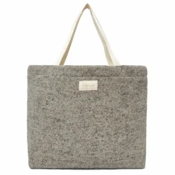 Cabas en laine et lin | Gris chiné