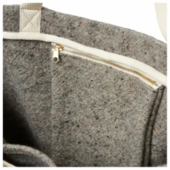 Cabas en laine et lin | Gris chiné