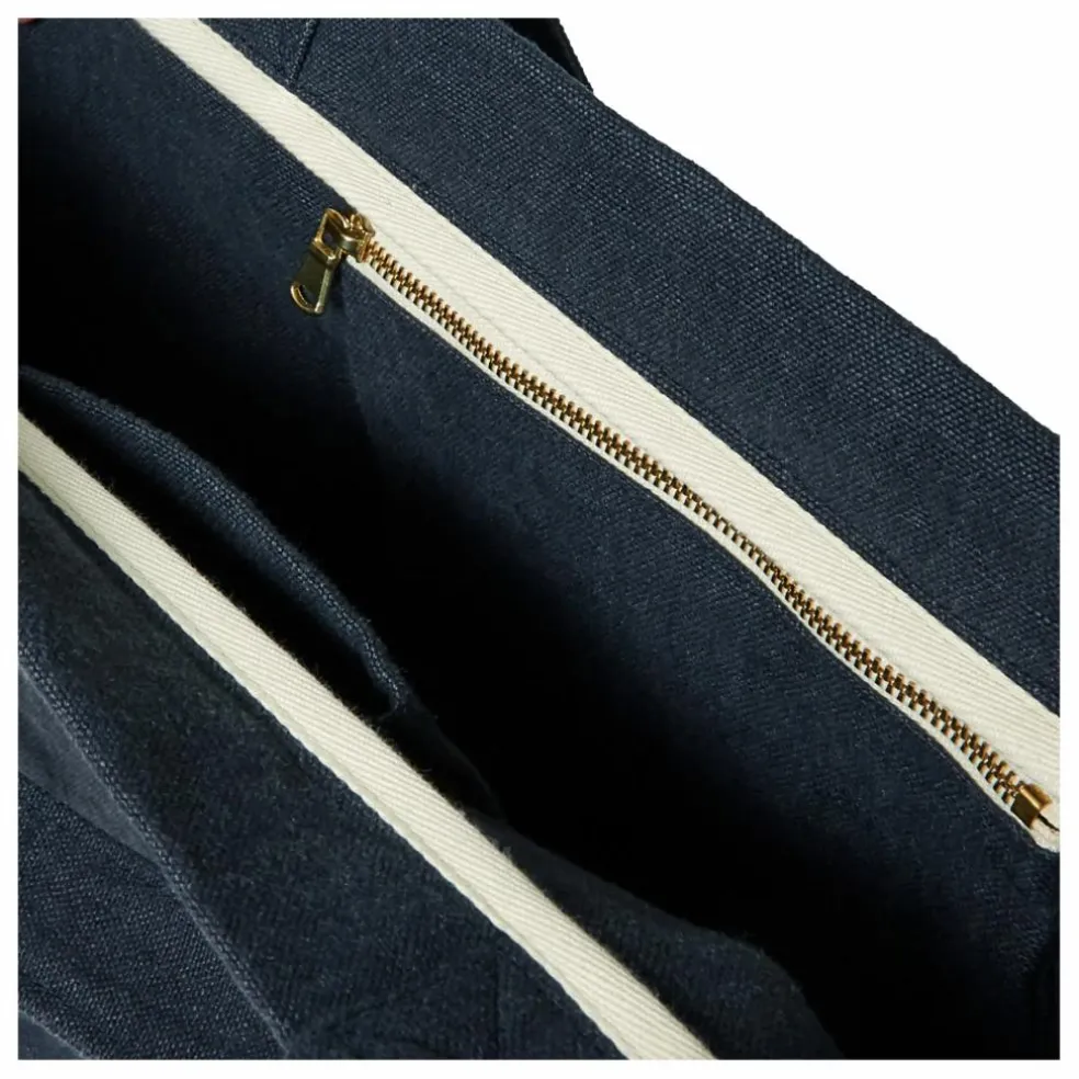 Cabas en lin | Bleu marine
