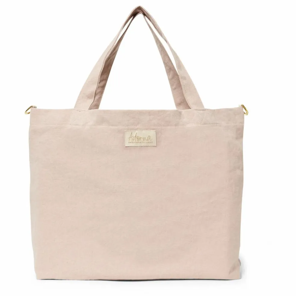 Cabas en lin | Rose poudré