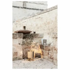 Cache pot en acier | Beige