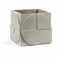 Cache pot Seventies en béton | Gris