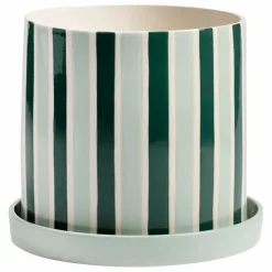Cache-pot Clash Stripe | Vert