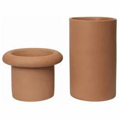 Cache-pot Rollo | Terracotta
