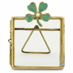 Cadre photo en laiton Lucky Clover | Doré