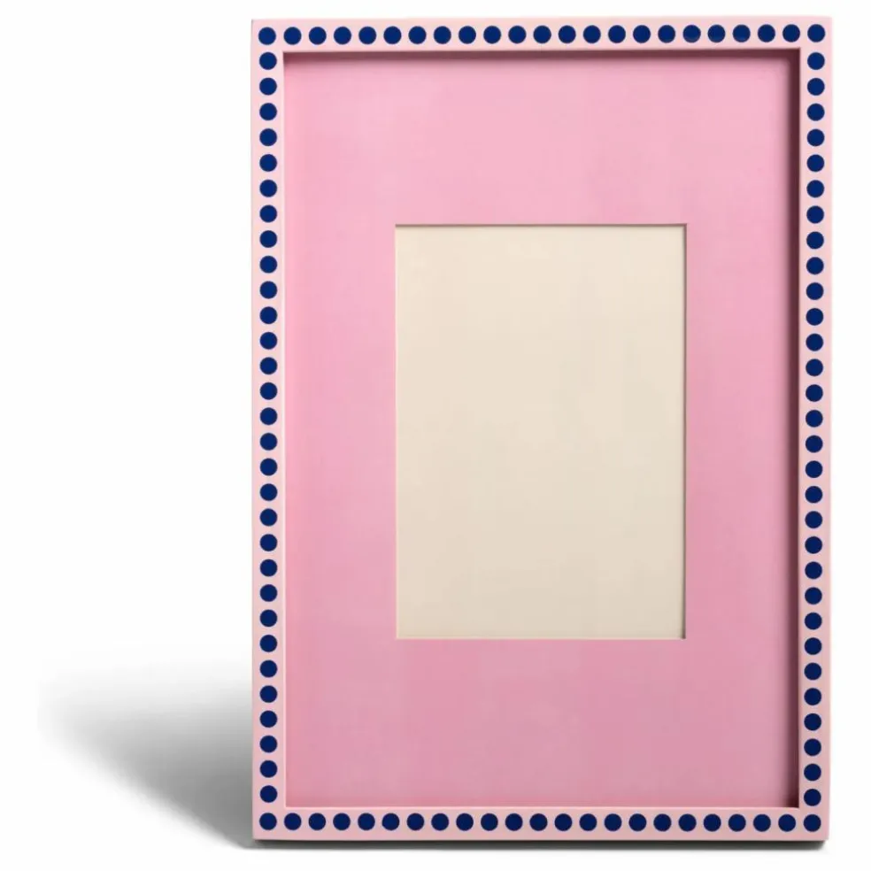 Cadre photo Patch Pois | Rose