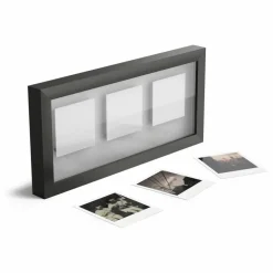 Cadre photo pour trois Polaroid | Noir