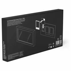 Cadre photo pour trois Polaroid | Noir