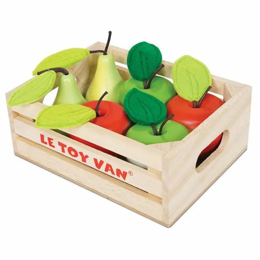 Cagette de pommes et poires du marché