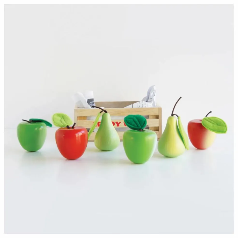 Cagette de pommes et poires du marché