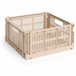 Cagette pliable carré Crate | Poudre
