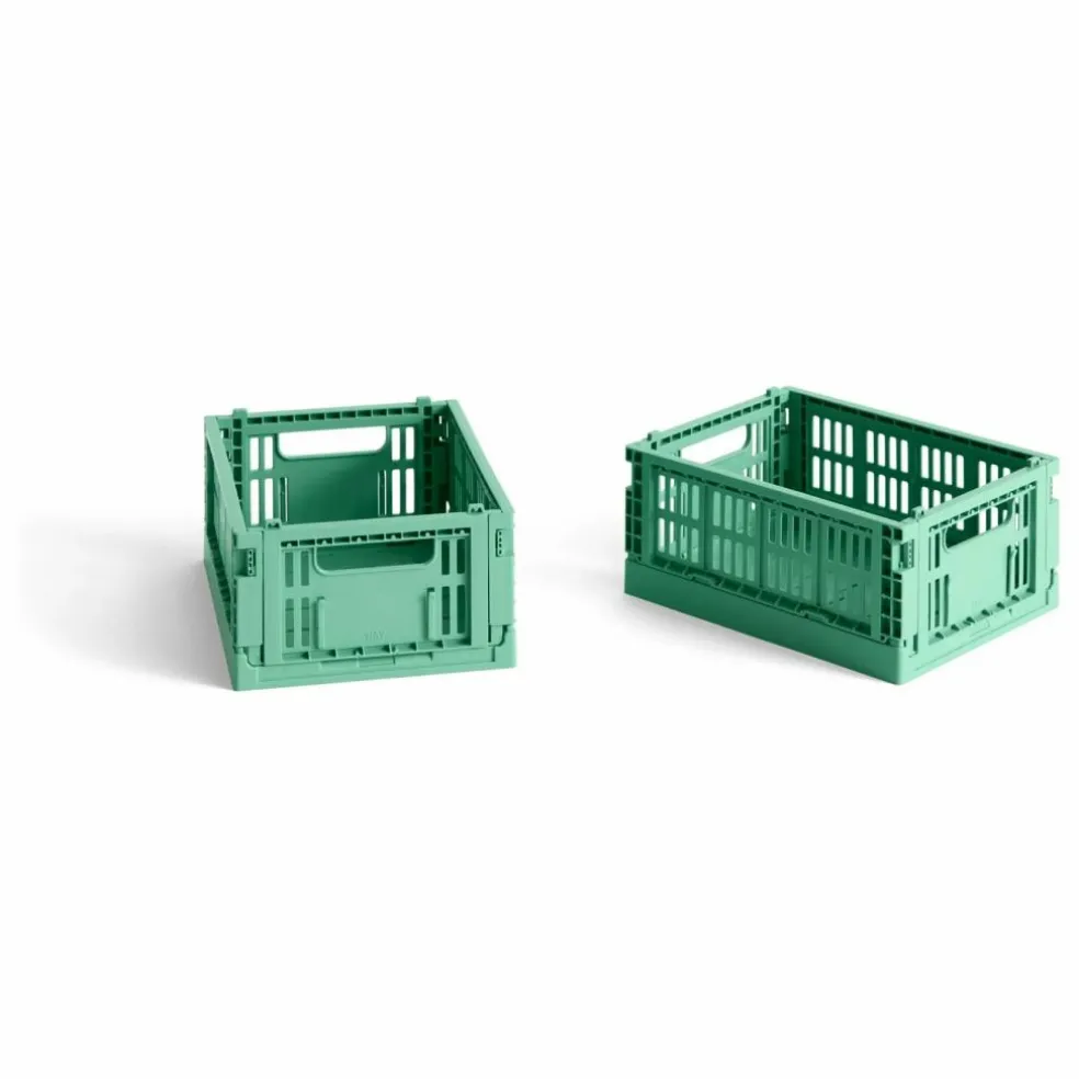 Cagettes pliables - Set de 2 | Vert Menthe